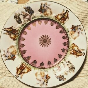 JKW Decor Carlsbad Plate Fragonard Courting Couple Love Story Beehive Mark 7.5"